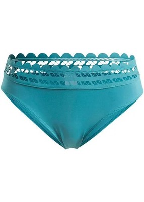 Tolle Bikinihose mit edlen Details Gr. 38 Petrol Damen Schwimm-Bade-Slip Neu*