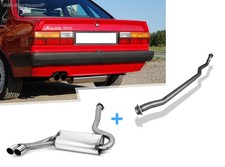 Fox Edelstahl Racing-Anlage Audi 80/90 quattro Typ 85 bis 08.84 2x76mm