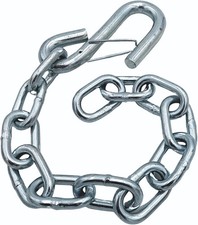 Tie Down Trailer Safety Chains with Hooks - Boat Kit - 15" Towing...