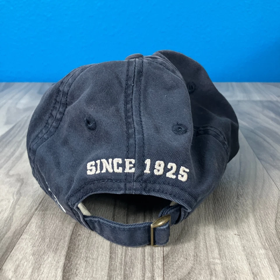 Ganchos de pesca bordados azul marino con correa trasera sombrero garra de águila 1925 para hombre Foto 3 de 4