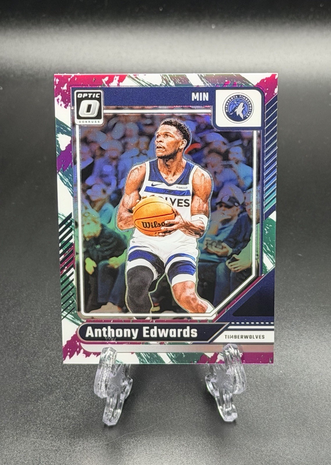 2024 Panini Donruss Optic Anthony Edwards Jazz SP Minnesota Timberwolves #31 ANT