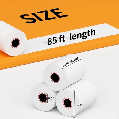 2 1/4 x 50' Thermal Receipt Paper Rolls (100 Rolls) | Ubuy
