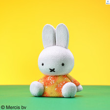 NEW Miffy Mataro Doll Edo Kimekomi Doll Miffy Yellow Traditional Craft Do Japan