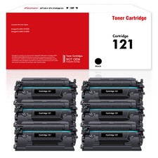 CRG121 6PK Compatible With Canon 121 Black Toner 3252C001 ImageClass D1650 D1620