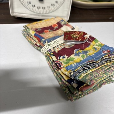 April Cornell Patch Parade Lunch Napkin Set 4 cottage