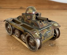 Antique Vintage Pre War Tinplate T59 Military Tank Toy Germany ~ Working Motor