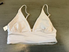 NEW  purple  L SPACE swimsuit bikini top size XS