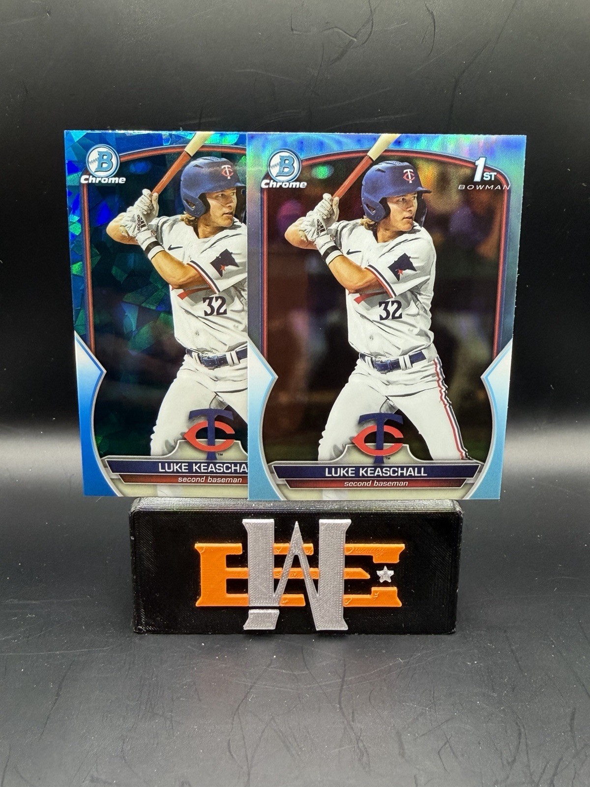 LUKE KEASCHALL 2023 1st Bowman Chrome Draft Sapphire Edition RC #BDC-53 Twins