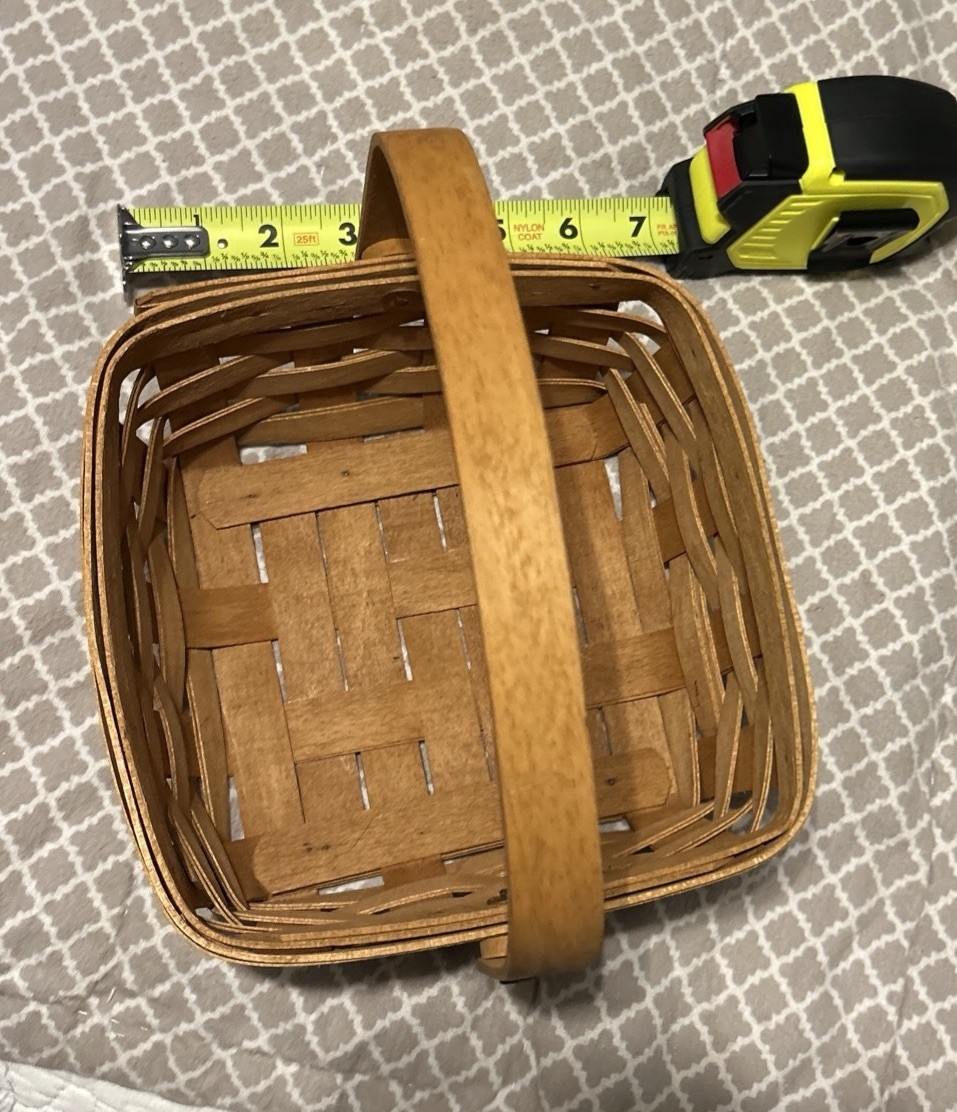 Vintage Longaberger Basket 1994 7” X 7” EC | eBay