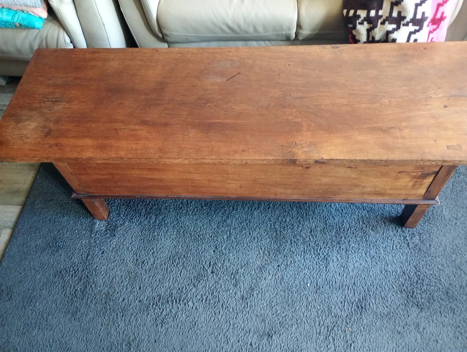 table basse Ancienne Chene - Photo 2/4