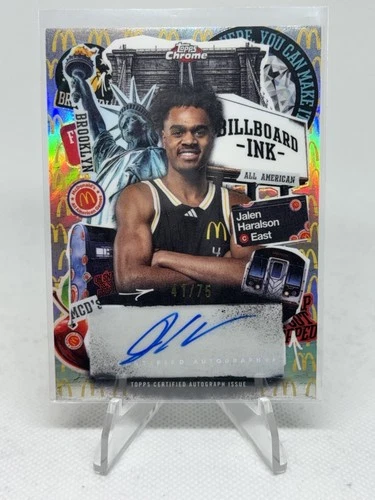 2025 Topps Chrome McDonald's All American Jalen Haralson Billboard Auto /75