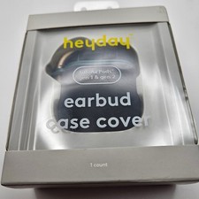 Heyday Earbud Case Cover Fits Airpod Gen 1 and 2 black Heyday Brand New 