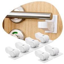 6 Pack Door Lever Locks, Child Safety Design for Baby Proofing Use
