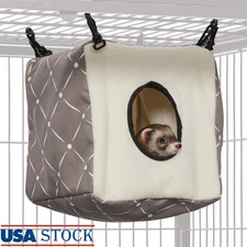 Cozy Cube Pet Retreat Ferrets Rats Chinchillas Easy Install Hanging Accessory US