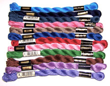 LOT of 12 skeins of DMC PEARL COTTON 5 embroidery needlepoint thread