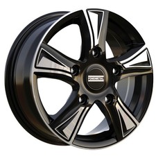Cerchi in lega FONDMETAL PRO1 17" 7J 5x114.3 ET 45 66.1 GLOSSY BLACK MACHINED