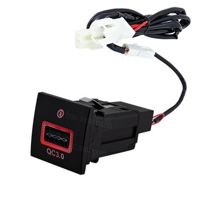 Car USB Charger QC3.0 & USB-C PD Dual Port Fast Charging Hub Replacement For VW