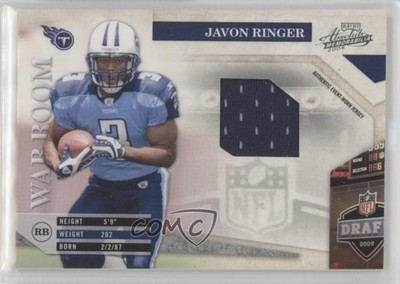 2009 Playoff Absolute Memorabilia War Room Materials Javon Ringer Rookie RC 0q3