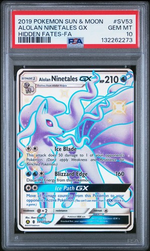 Alolan Ninetales-GX graded PSA 10 for sale on eBay