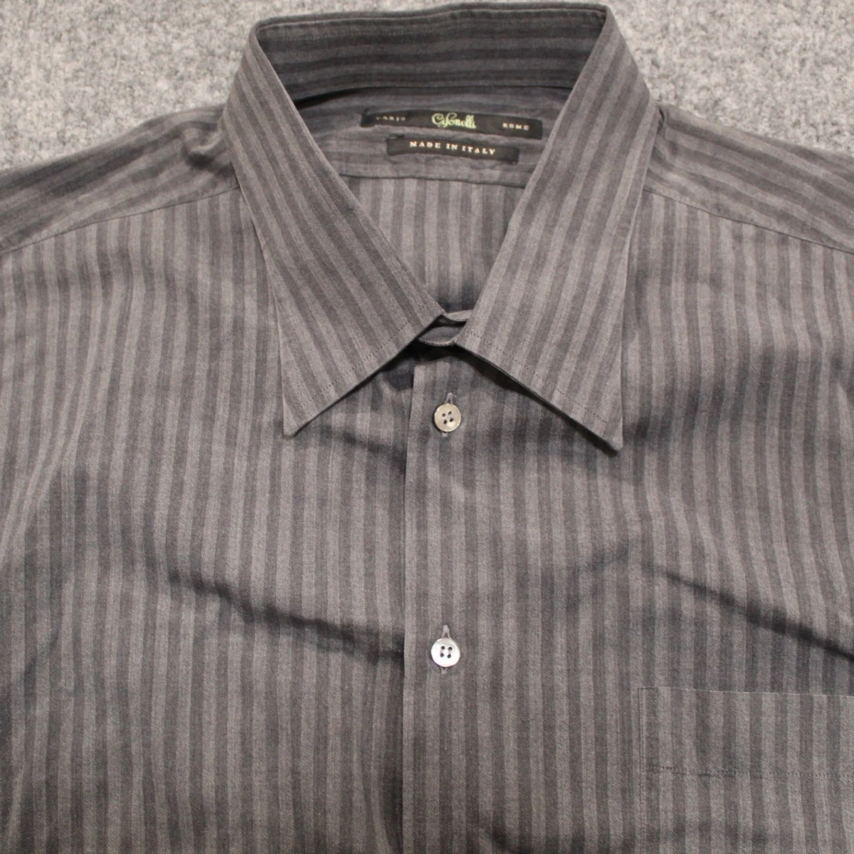 grey silk dress shirt Men's Satin Silver Dress Shirt main image 1