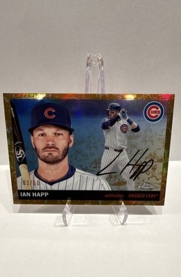 2025 Topps Chrome Platinum Ian Happ Gold 03/50 #80