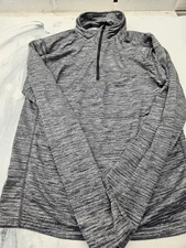 Reebok 1/4 Zip Long Sleeve Pullover Womens M Activewear Top 