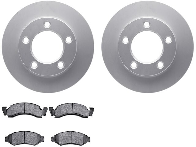 Evan-Fischer Front Brake Disc Rotors & Pads Kit For Ford F-150 1994 – 5-Lug, Semi-Metallic, 2-Wheel Set