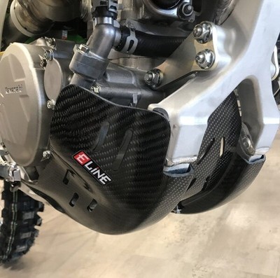 E-Line Carbon Fiber Skid Plate #KSP45019 for Kawasaki KX450 4-Stroke 2019-2023