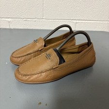 Coach Mary Lock Up Brown Leather Loafer Size 8B