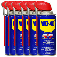 6 x WD-40 Multi Purpose Lubricant Spray Smart Straw Cleans & Protect Rust 300ml 24.11 per litre