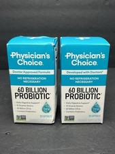 Lot Of 2 Physician's Choice 60 Billion Probiotic Veggie Caps 30 Count Each 12/26