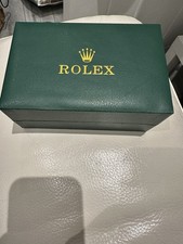 Rolex Watch Presentation Box & Cushion - Green/Gold