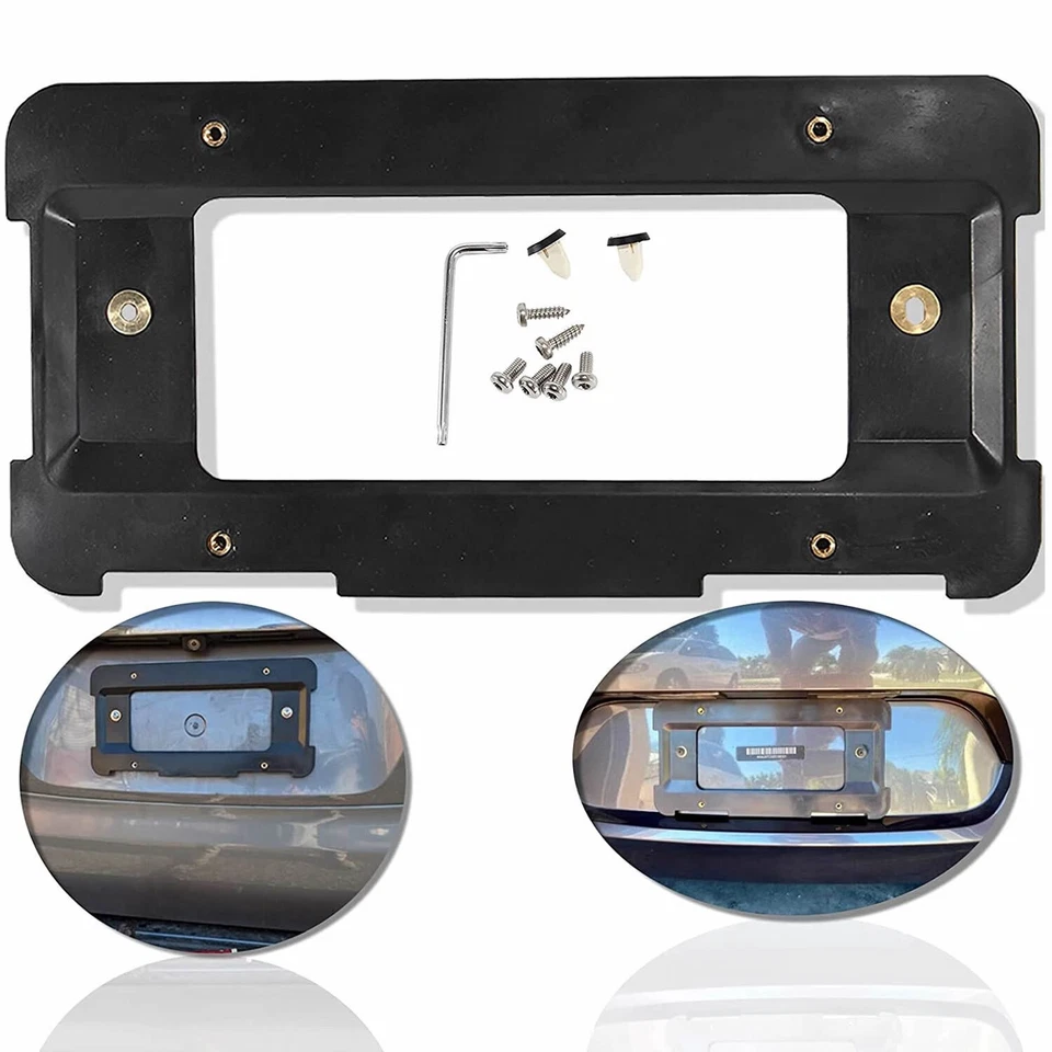 Soporte de montaje en base de matrícula trasera soporte de marco para BMW Replace 51187160607 Foto 4 de 4