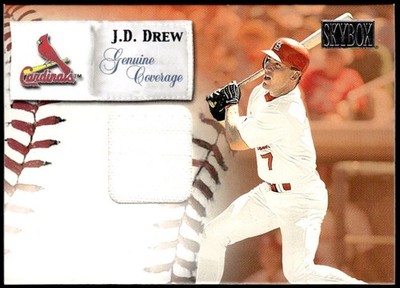 2000 SkyBox #NNO J.D. Drew Genuine Coverage Jersey E5
