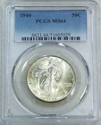 1944 Walking Liberty Half Dollar PCGS MS64 Frosty Just Graded New Holder #Y272M