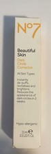 New No7 Beautiful Skin Dark Circle Corrector 0.5oz Hard to find