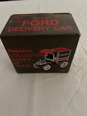 Ertl Texaco 1905 Ford Delivery Car #4 1/25 Scale Diecast Coin Bank NEW IN BOX