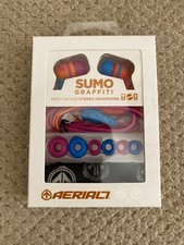Aerial7 Sumo Headphone Earbud Multi-Device Stereo Headphone Salsa Red