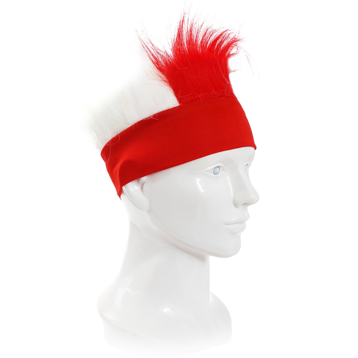 Red and White Rushed Headband Baby Girl main image 2
