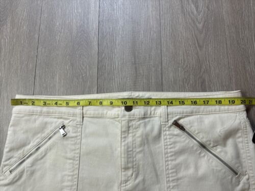 Ralph Lauren Cargo Ankle Pants Women’s 16 Cream Color Zip Trim Plus Size New - Picture 6 of 9