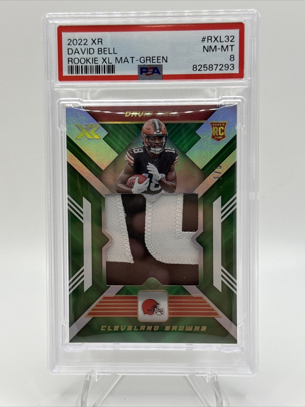 David Bell Panini XR Rookie XL Materials #RXL32 Green