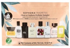 Sephora Favorites Clean Perfume Sampler Set 8 Scent *NO CERT - Opened to Remove*