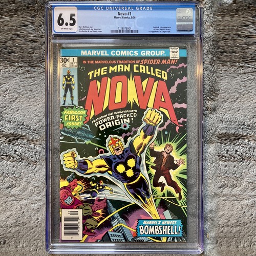 NOVA #1 1976 *CGC 6.5 OFF-WHITE PAGES* 1ST APPEARANCE NOVA COMIC BOOK