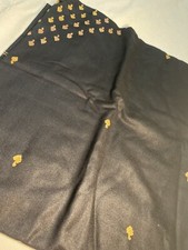 Indian Pakistani Gold Embroidered Shawl Large Sized Scarf Good Quality Bridal
