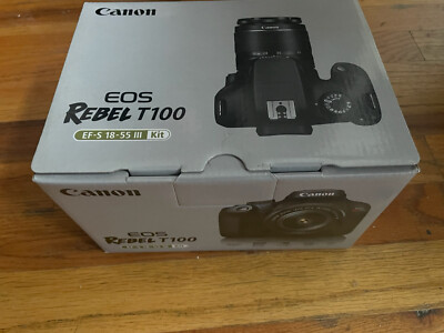 Canon Rebel T100 18MP DSLR Camera Kit (NO LENS)