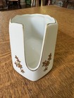 Vintage Andrea Sadek buffet Spoon holder - white china gold floral pattern #7736 — photo 4