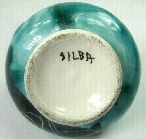 Vintage Silba Croatia Vase Fish Underwater Mid Century Modern Abstract Croatian - Picture 5 of 5