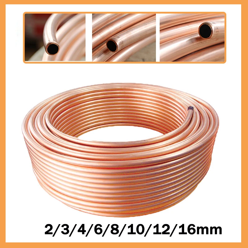 Copper Refrigeration Tube Coil- OD2-19mm Gas Water Lpg Oil Plumbing Central  Heat | eBay