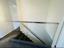 Square Stainless Slotted Handrail (for Glass Balustrade) - 45mm JUST £50p/m