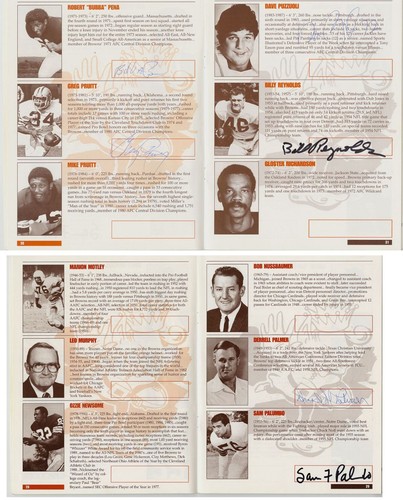 1997 Cleveland Browns Reunion Program Signed AUTO by 60 – Many Deceased LOA - Picture 10 of 12